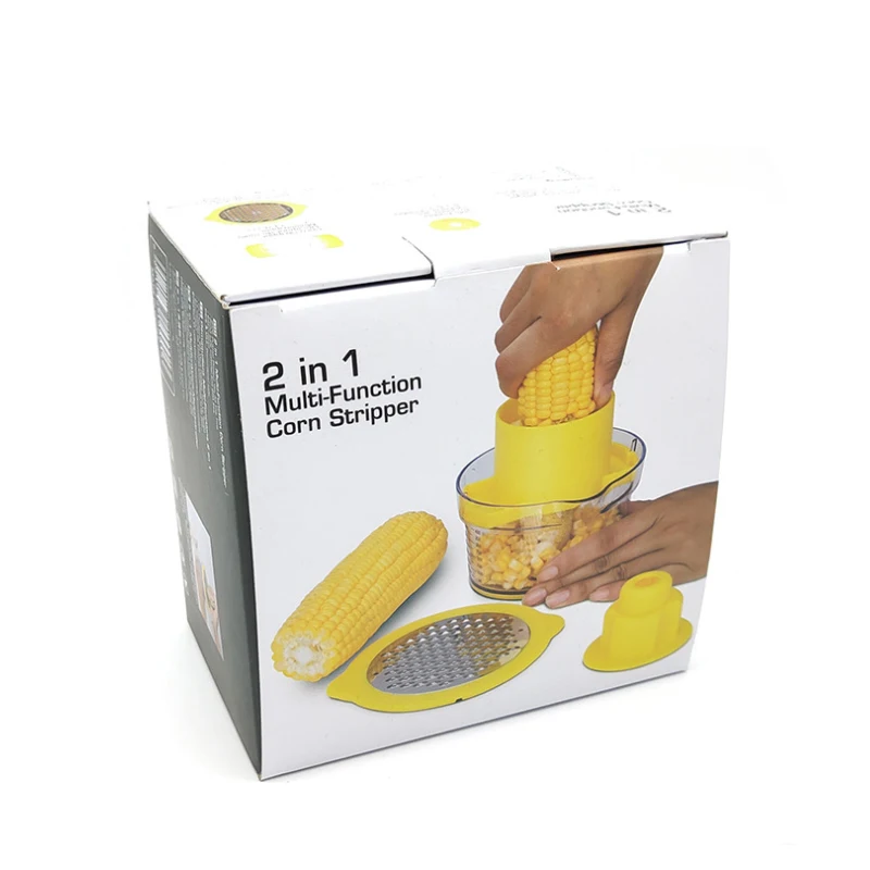 Spring Chef Edelstahl Maisschäler – Entkerner Für Maiskolben, Spülmaschinengeeignet, Ergonomischer Griff