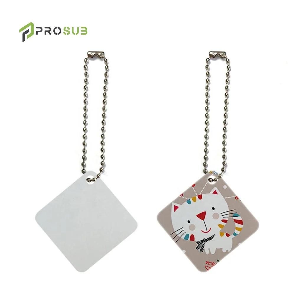 Prosub Dye Sublimation Dog Tag Blanks Double Sides Printing Id Name Pet Tags Keychain Aluminum Hanging Pendant Ornament