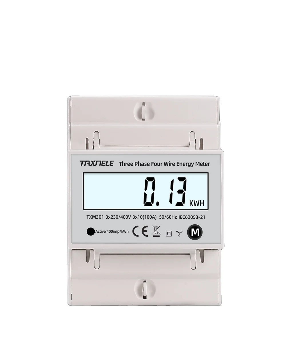 Contatore Energia Trifase Bidirezionale 100A, Misura Import/export Per Impianti Solari PV E Fotovoltaico