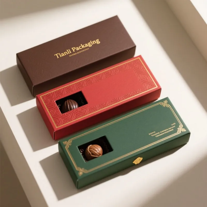 product biodegradable gold foil chocolate packaging box flexography cereal bars snack paper box  hot sale special paper box with window-5