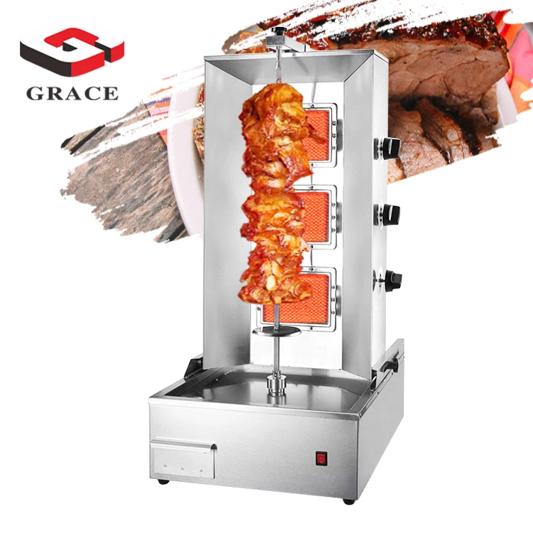 Gas Shawarma Machine - High Productivity & Automatic Rotating
