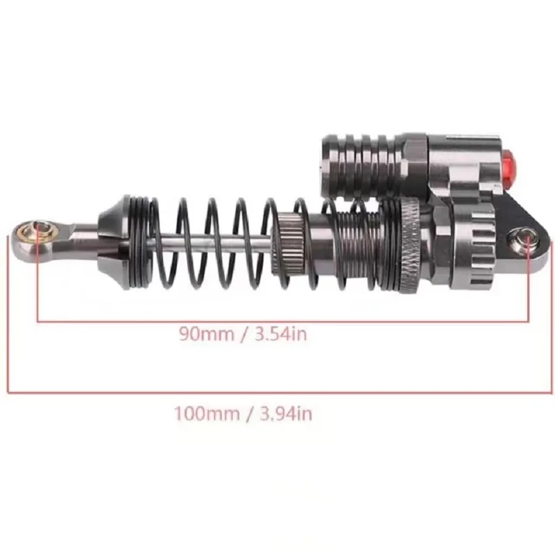 1/10 RC Rock Crawler Car Truck Axial SCX10 Trx4 D90 2PCS 100MM Aluminum Alloy Shock Absorber Assembled Damper