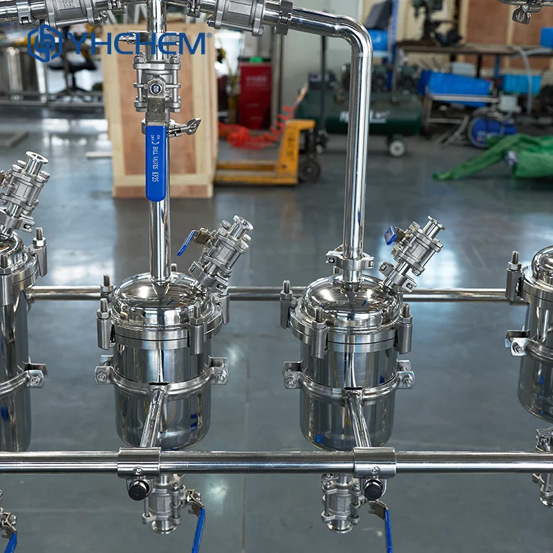 Solvent Recovery Fractional Distillation Tower Continuous Feed Stainless Steel Distillation Column Tower