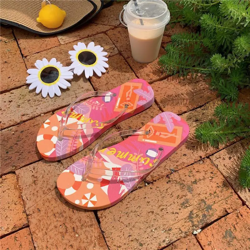 XIXITIAO Cheap Comfortable Printing Rubber Beach Anti-slip Sandals One Size Summer Flip-flops slippers for Men Women