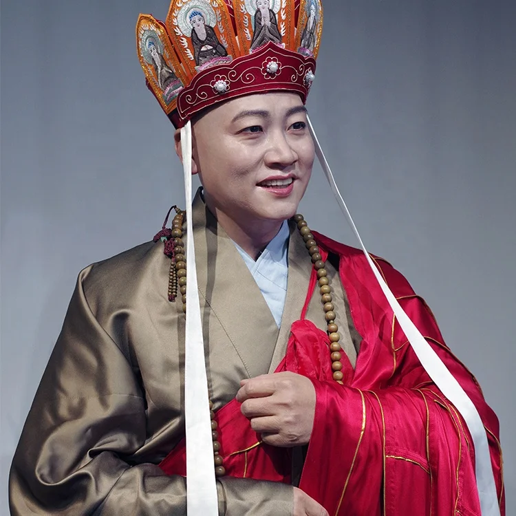 High End Custom Made Gift Buddhist Monk Life Size Wax Figure for Wax Museum