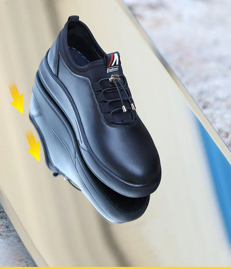 Dining Room Work Labor Protection Chef Shoes Leather Antislip Anti