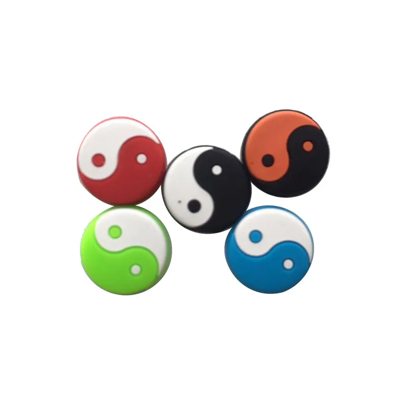 Uniker спортивные Тай Чи Инь Ян Теннисная ракетка гасителя крутильных колебаний силиконовые аксессуары амортизатора подарки изготовленным на заказ логосом