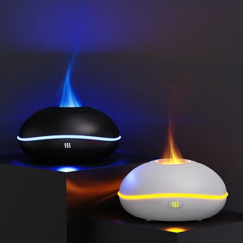 Aroma Diffuser Air Humidifier Ultrasonic Cool Mist Maker Fogger Led Essential Oil Flame Lamp Difusor humidifier