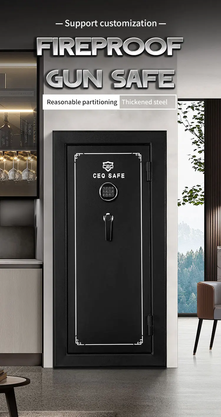 CEQSAFE High Security Box Digital Locker Home Fireproof Cash Deposit Safe Cabinet details