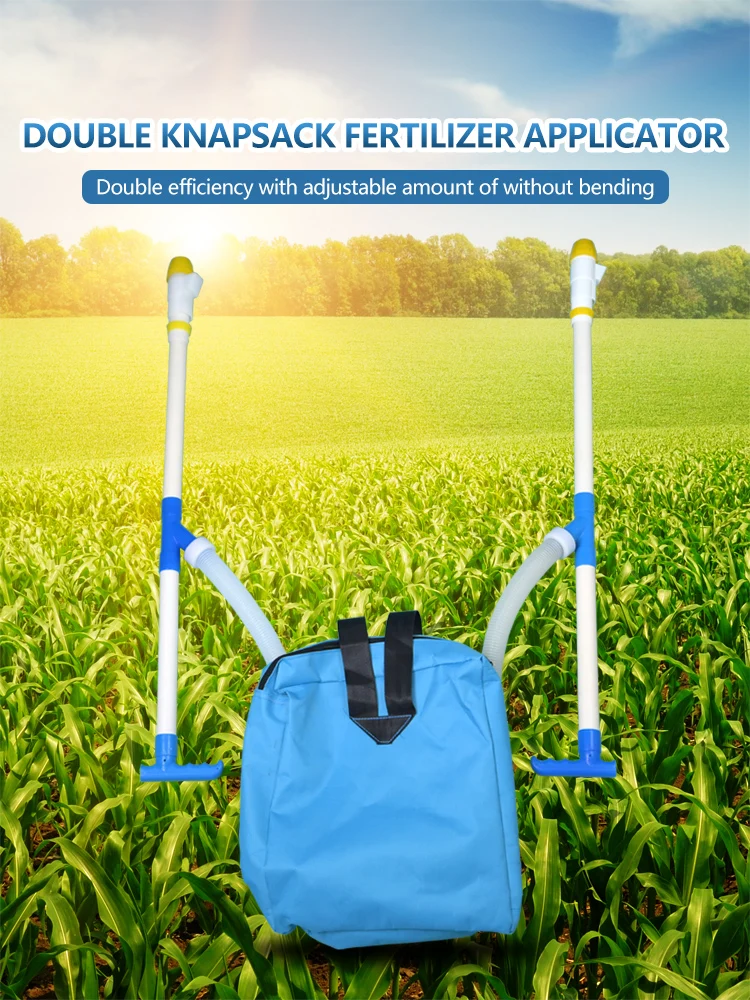Crop Fertilizer Applicator Granular Portable Fertilizer Applicator Waterproof Backpack Double