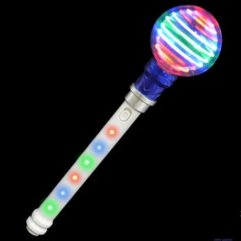 2019 Kids Toy Flashing Light Up Stick Spinning Wand Colorful Led ...