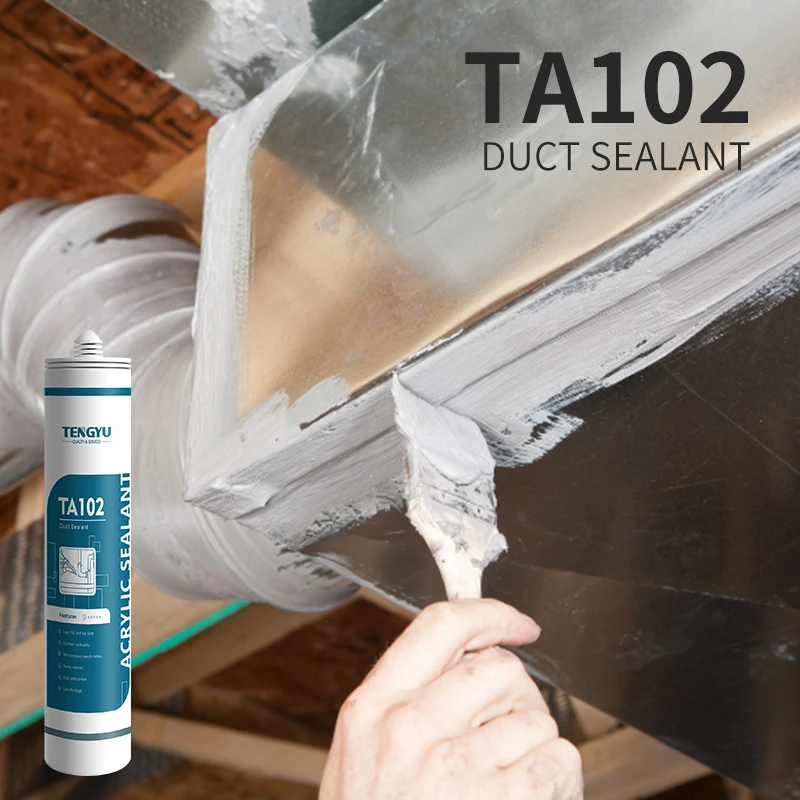 OEM Fast Drying Good Sealing Havc Acrylic Duct Seal Putty Waterproof Water Based Bucket Gray Duct Sealant