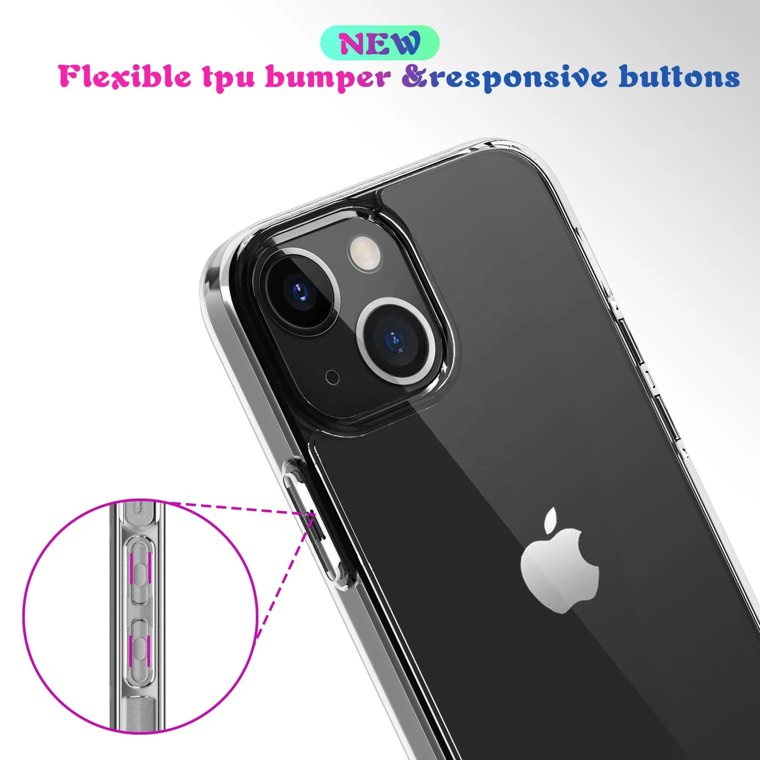 Тонкий жесткий ударопрочный прозрачный чехол из ТПУ для iPhone 13 11 12 Pro Max X/XS XR 7/8, акриловый чехол для телефона