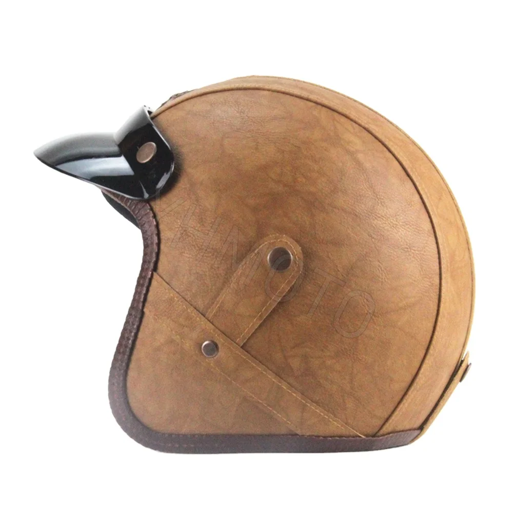 ECE Universal Motorcycle Bobber Open Face Helmets Unisex Cascos