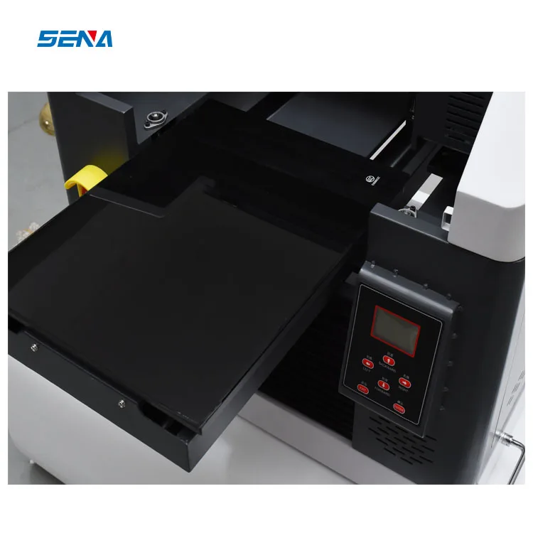 Small UV Printer 3045 with Epson Nozzle A3 A4 Format UV Flatbed Inkjet Printer for ID Card Phonecase Acrylic DIY Pattern Sticker