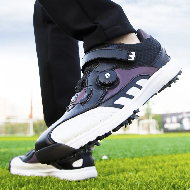 Спортивная обувь; Женская дышащая обувь; Новинка; Нескользящая и водонепроницаемая обувь для отдыха; Мужская обувь для гольфа из искусственной кожи