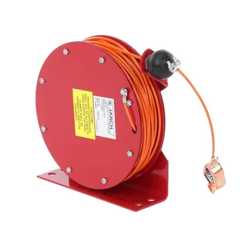 Earthing Reels 100ft Spring Retractable Grounding Static Cable Reel For ...