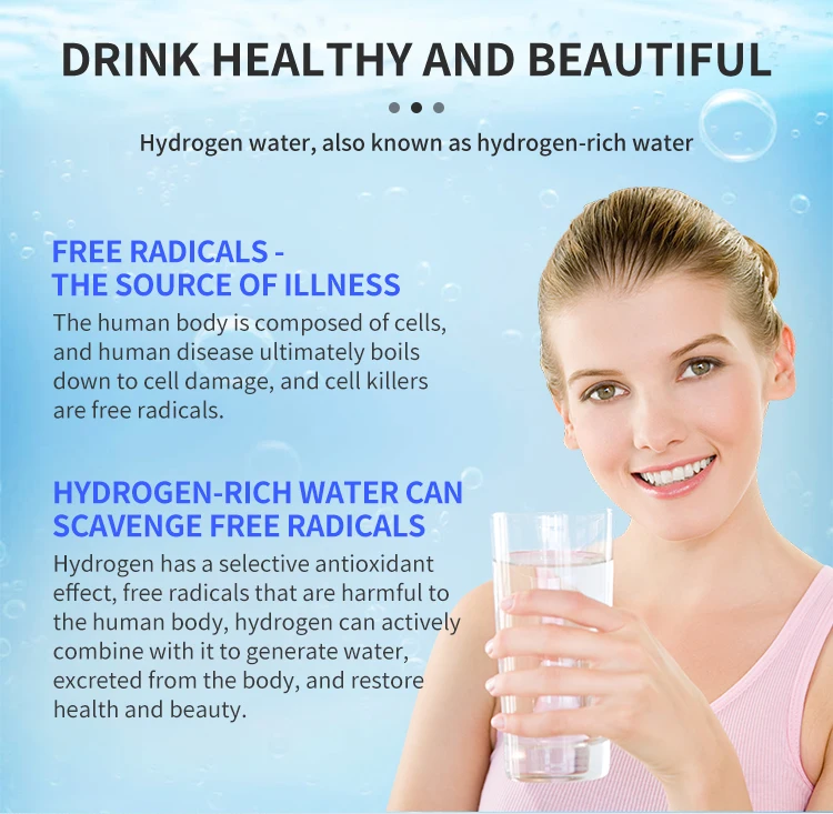 High Borosilicate Glass Hydrogen Rich Water Kettle Alkaline Water Ionizer Maker Healthy Kettle