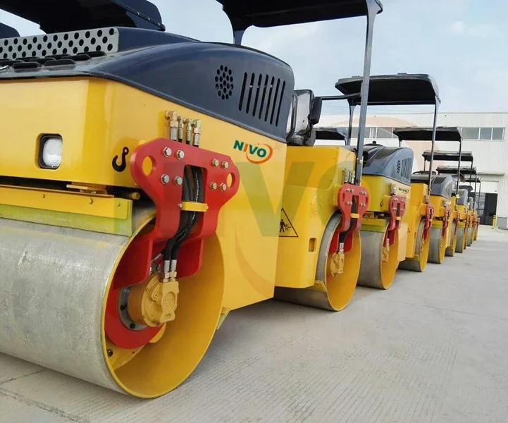 
Мини-дорожный каток Nivo YND550, 550 кг, тонны, двойной барабан, Вибрационный дорожный каток, Уплотнительная Машина и детали 