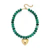 Corazón verde esmeralda