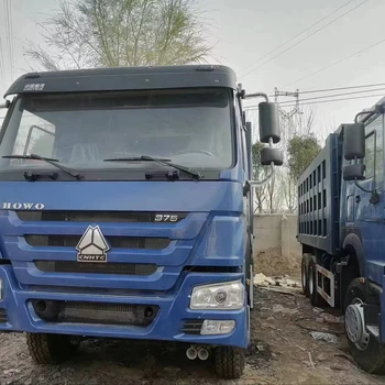 Sinotruck Dump Trucks Used in Construction Sites and Mines 6*4  375HP Blue Color