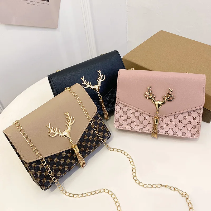 New Arrivals Luxury 2021 Fashion Lady Girls Deer Head Shoulder Bag