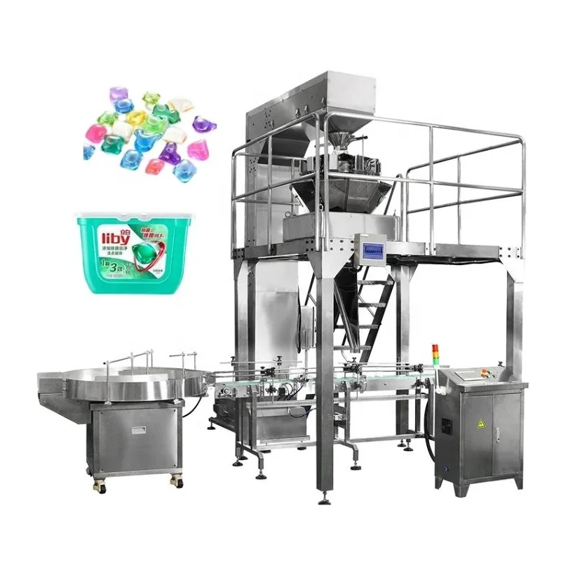 Economic Factory Clam-shell Plastic Punnet Filling Packing Machine with Multi-head Weigher for Frozen Shrimp Fresh Mussel Meat