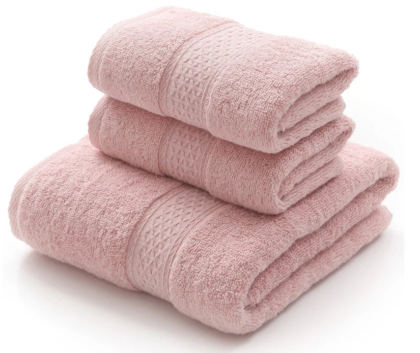 3 Pcs Thick Bath Towel Set 100 Cotton Wholesale Space Soft Oem