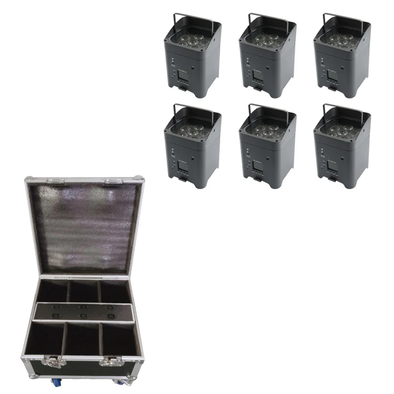 Projecteur LED Uplight étanche RGBWAUV 24W - Rechargeable, DMX, APP - IP65 - Marque Wiwreenm
