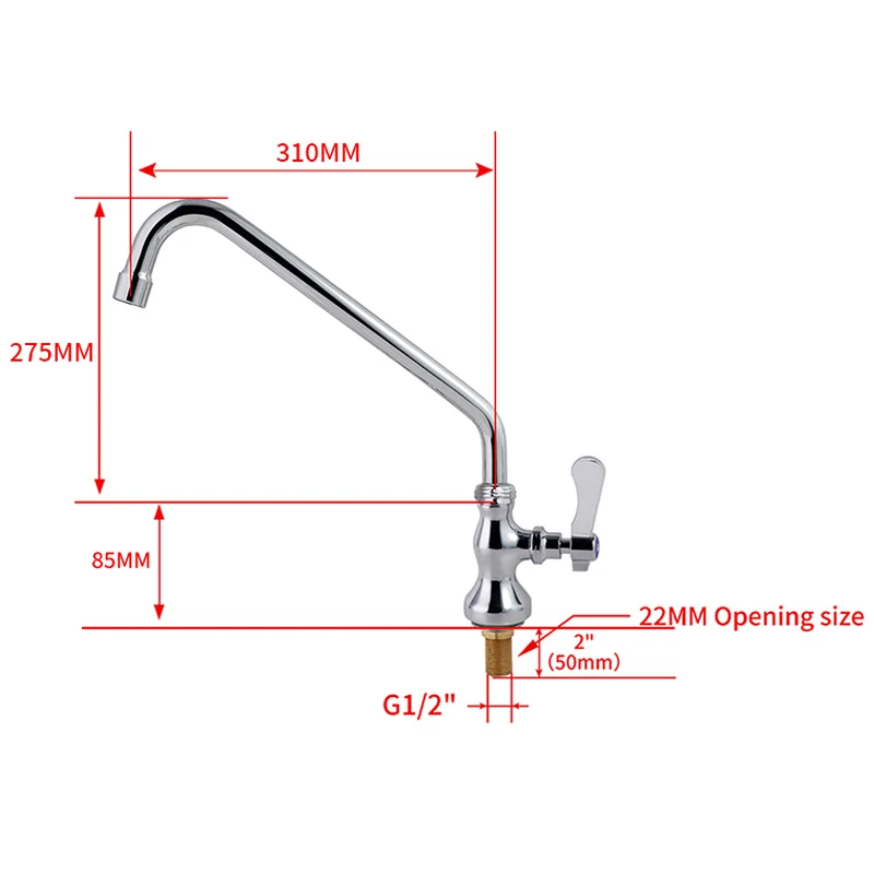 European Retro Single Handle Kitchen Faucet Basin Modern Brass SUS304 Sink Taps Faucet French Style for Commercial Kitchen Use details