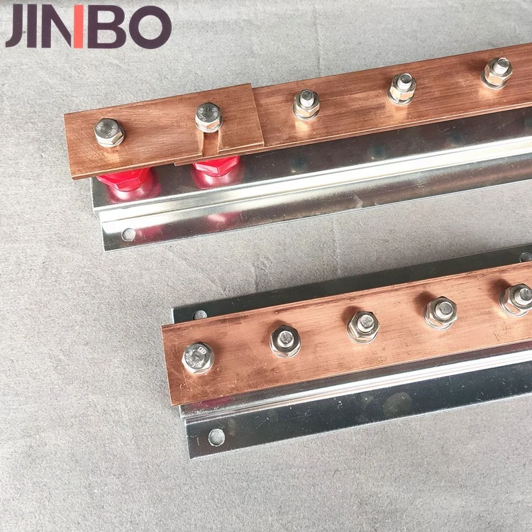 Factory Price Electrical Power System High Quality Copper Grounding Bus Bar Tinned Terminal Block Earth Bar