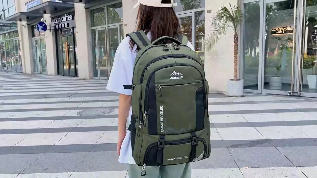 Hangjiang Designer Shoulder Bags 70L Outdoor Bag Couple Backpack High Capacity Travel Mountaineering Bag Hiking Backpack Hangjiang Designer Shoulder Bags 70L Outdoor Bag Couple Backpack High Capacity Travel Mountaineering Bag Hiking Backpack