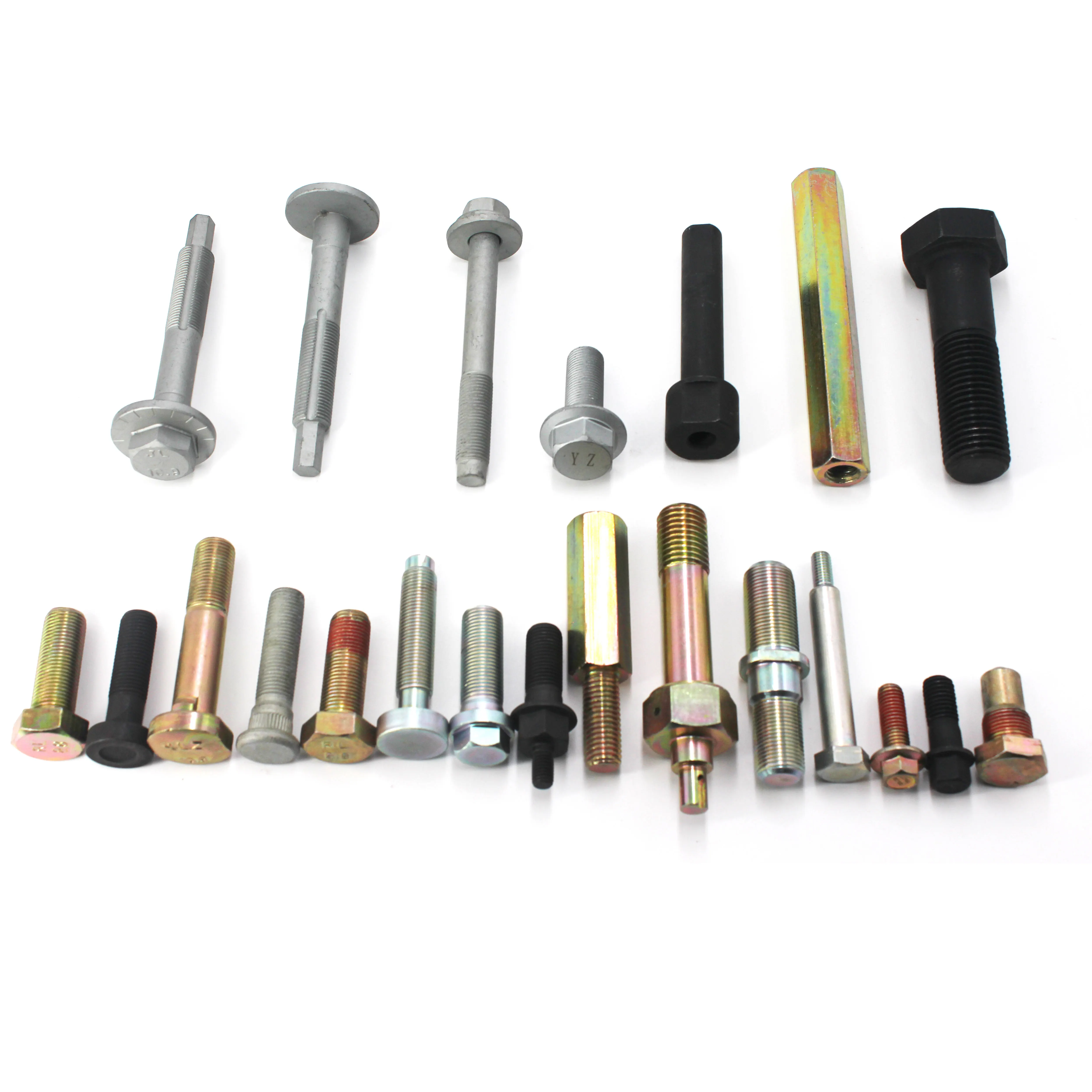 Fasteners Ss304 Hot Dip Galvanized Hex Head M6 M12 Cnc Carbon Bolts 12.9 Nuts Set Screws For Trucks