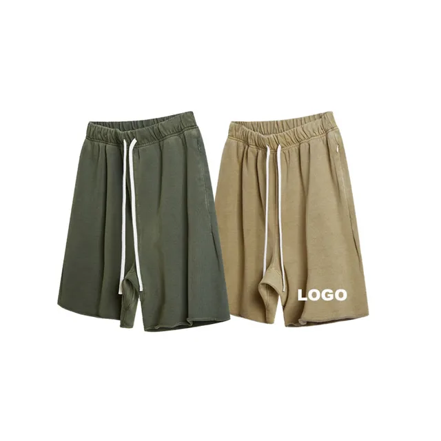 Wholesale Custom Logo Woven Label Outdoor Streetwear long Drawstring High Elastic Shorts