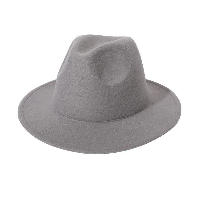 Оптовая продажа 2022 шляпы федоры Женская шерстяная фетровая шляпа широкополая Федора для