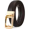 Coffee+gold buckle