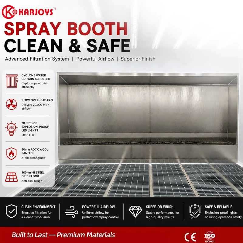 3in1 Automotive Spray Booth Drying Room and Sanding Room Integrated Car Body Painting System Professional Auto Repair Workshops