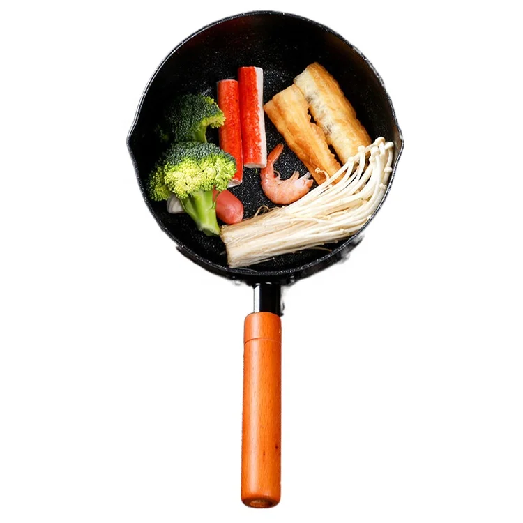 Плоский горшок в японском стиле с молоком Maifan каменная антипригарная молочная кастрюля алюминиевая суповая для