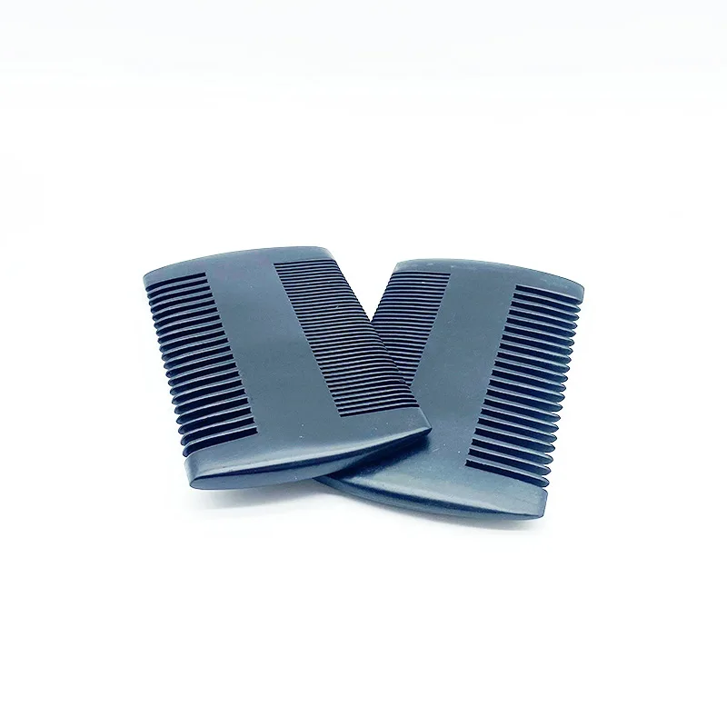 Personalized Anti Static Detangling Custom Double Teeth Wooden Mustache Comb Beard Pocket Comb