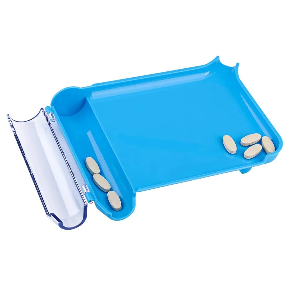 Pill Counting Tray with 2 Spatulas Opret Pill Counter for Pharmacy to Count Meds Pill Tablets Box
