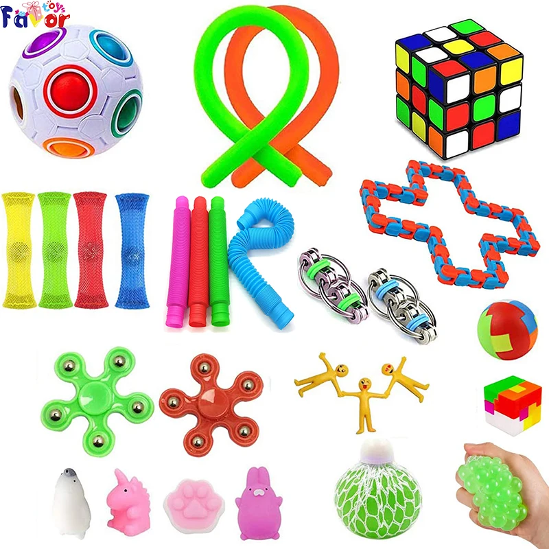 38 Pack Fidget Toys Set Sensory Tools Bundle Stress Relief Hand Kids Adults Toys 