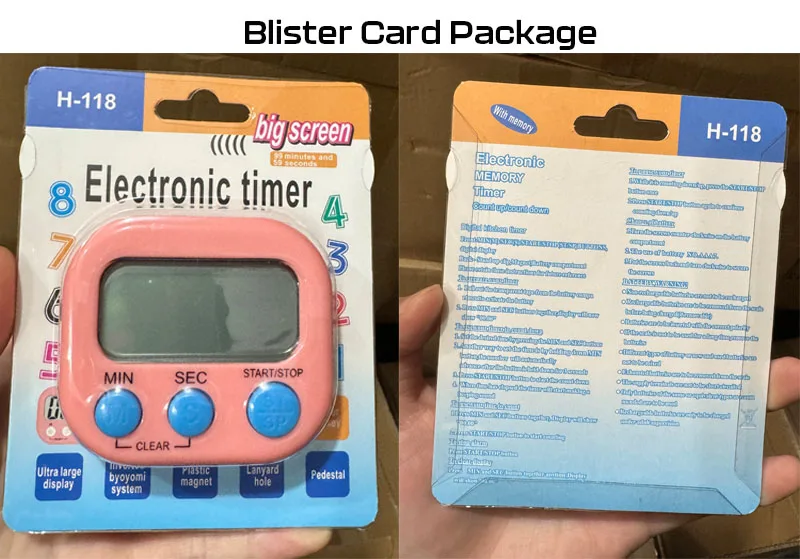 Большие часы с ЖК-дисплеем, таймер обратного отсчета, Громкий будильник для приготовления пищи, цифровой магнитный кухонный таймер