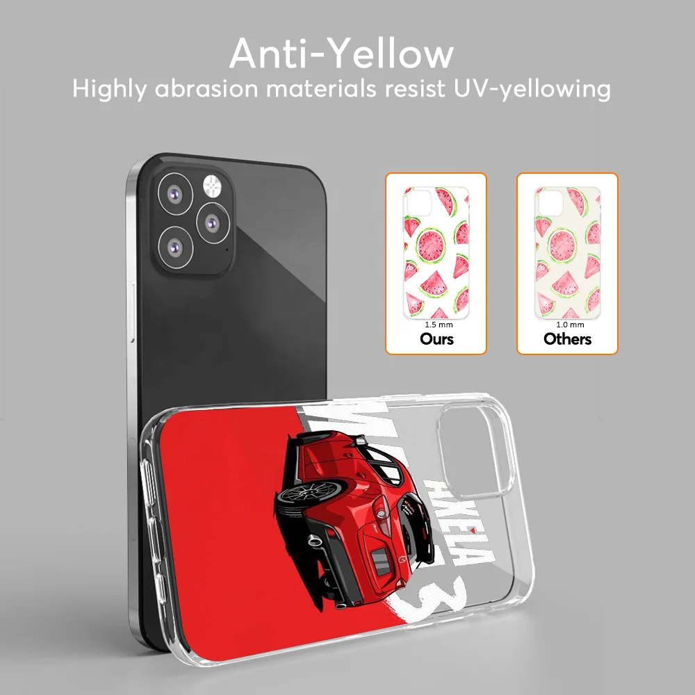 Phone case for UV Print TPU Bumper case Transparent for iphone 17 clear TPU Phone case Dropshipping