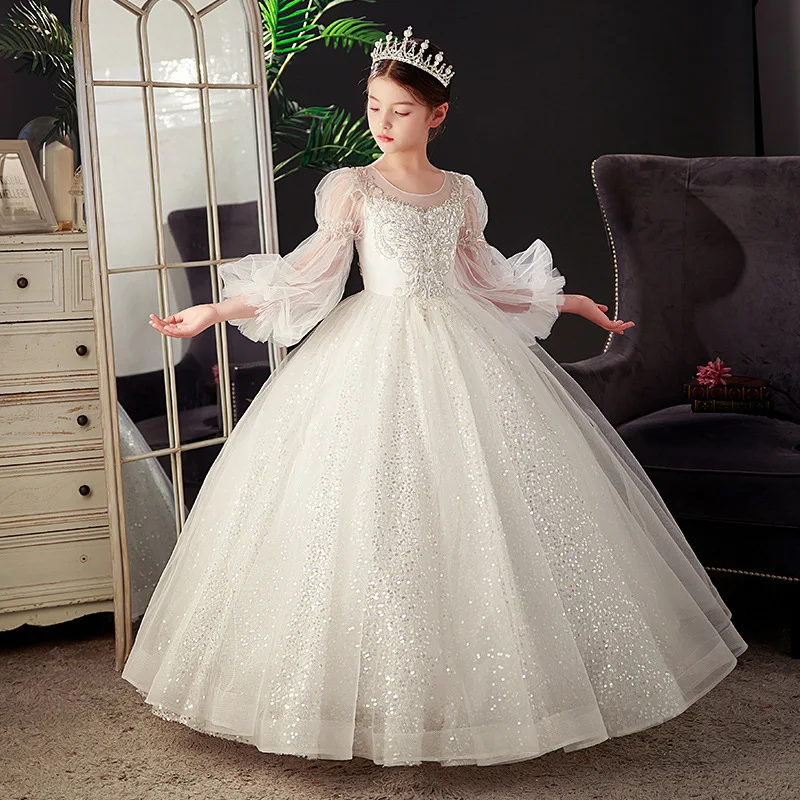 Summer Girls Dress Bridesmaid Kids Dresses for Princess Party