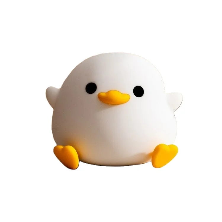 DoDo Lampada Notturna A Forma Di Anatra In Silicone - Luce Da Comodino USB Ricaricabile Con Timer E 2 Luminosità - Regalo Kawaii - 3