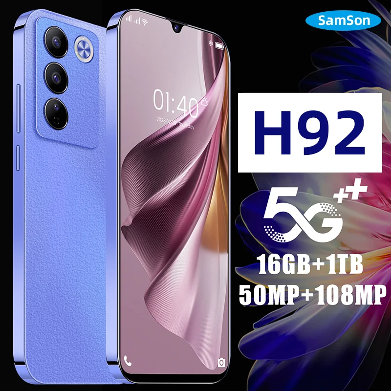 ZHONGTIAN H92 5G Smartphone - 16GB+1TB Storage & 6800mah Battery