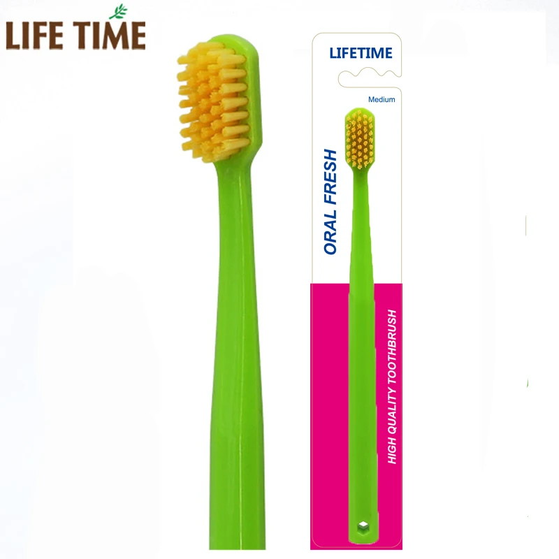 Toothbrush Factory Nylon Straight Handle Tooth Brush Manual Colorful