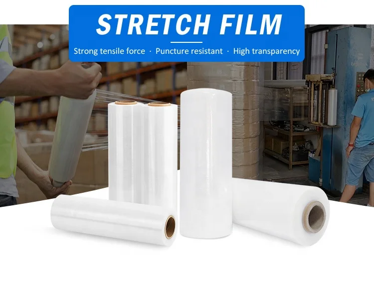 Yalanpack Casting Stretch Film Factory Price Plastic Shrink Wrap for Packaging Soft PE Material Customized Moisture Proof