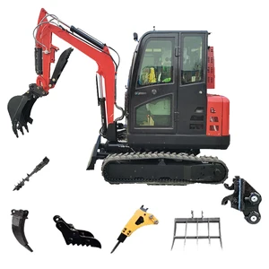 Cheapest Mini Excavator 1.5 Ton Mini Digger Excavator Bucket Crawler Engine Excavator Machine
