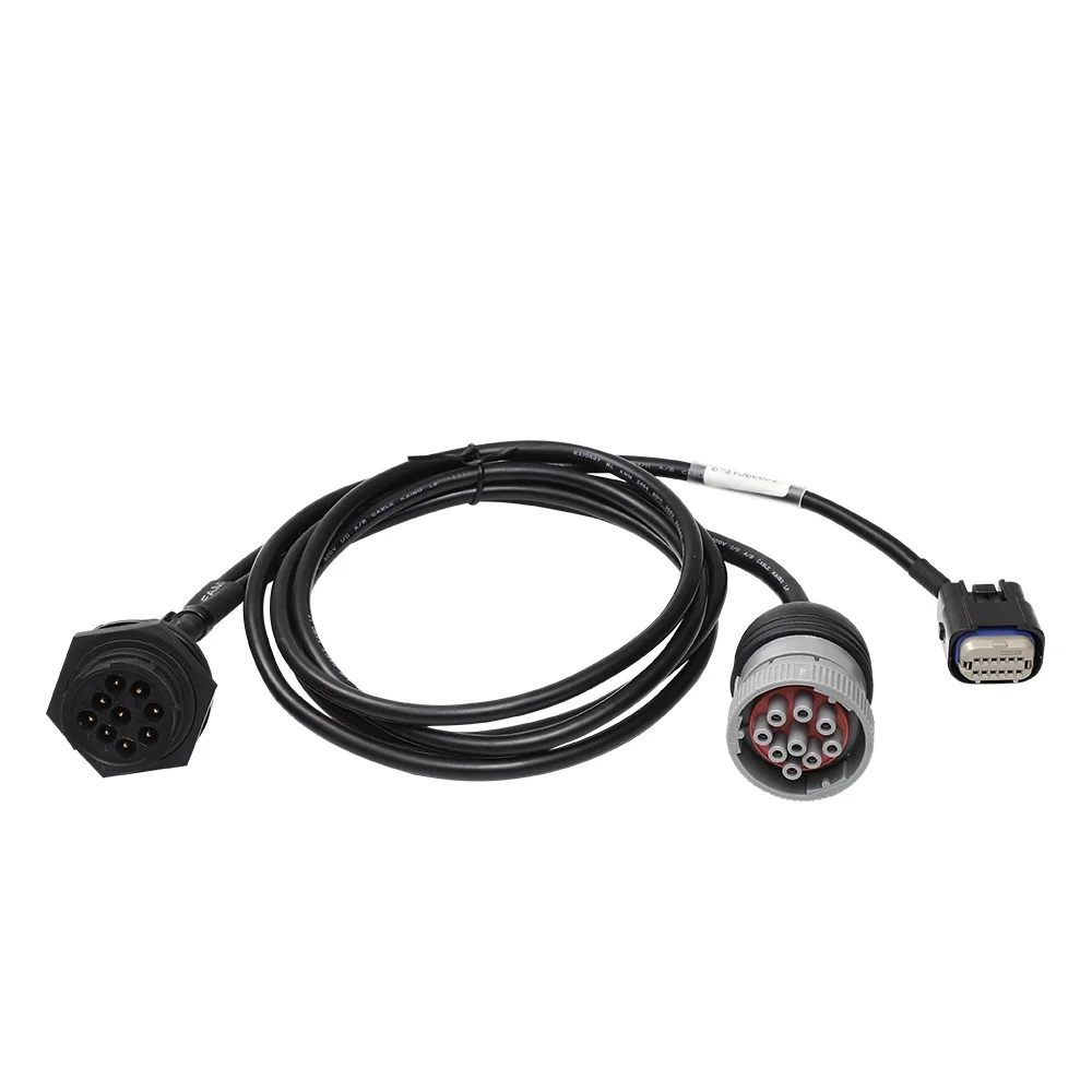 Custom J1939 Deutsch ELD Code Reader Cable Harness 9Pin 26AWG Pure Copper 12V/24V Universal Fitment